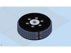 leichte 4in Durchmesser Traktion Rad erste frc first robotics Robotik 3d print model - Mito3D