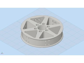 leichte 6in Durchmesser Traktion Rad in der Robotik erste frc first robotics 3d print model - Mito3D