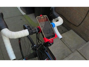 bicycle phone mount mobile 3d print model - Mito3D