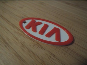 kia keychain keychains 3d print model - Mito3D