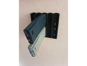 m4 pmag wall holder extension sport outdoors accessories accessory airsoft accesories colt mag magazine mount slide xdr4g0nx 3d print model - Mito3D