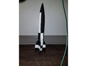 v2 a4 missile modello di razzo 140 scala i veicoli il razzimodellismo in 3d print model - Mito3D