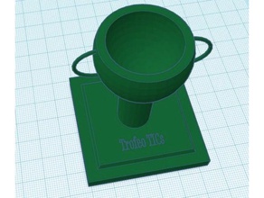trofeo tics other award base simple trophy cup 3d print model - Mito3D