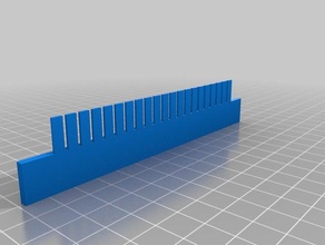agarose gel comb 20 well 10mm ls 3d printing 3d print model - Mito3D