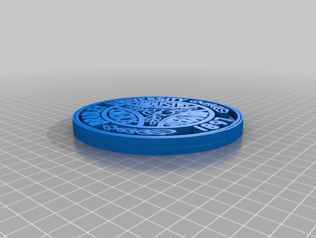 bradley university seal 3D print model - Mito3D