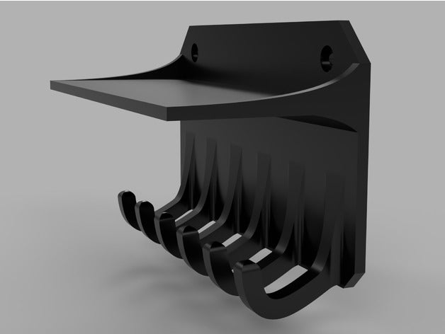 chave de gancho bandeja organização cabide titular keyhanger keyholder keyhook chaveiro da prateleira parede 3D print model - Mito3D