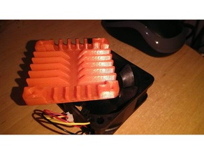 fanthing v1 60x60mm de la tapa del ventilador 3d impresora partes refrigeración 60mm ender conducto noctua 3d print model - Mito3D
