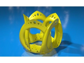 napkin ring 2 art yeet 3d print model - Mito3D
