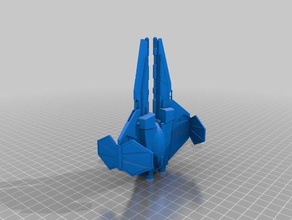 star wars jedi interceptor ready 3d print 3d print model - Mito3D