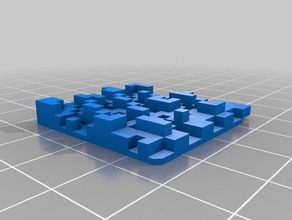 özelleştirilmiş ikili benim karo matematik sanat 3d print model - Mito3D