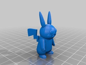 pikachu remake Kunst 3d print model - Mito3D