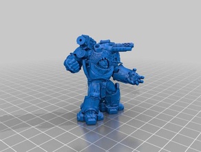 oversized espaço traidor arma porca caos poorhammer 3d print model - Mito3D