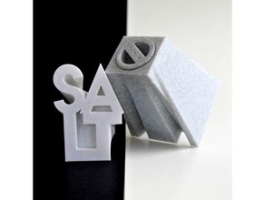 Salz-Pfeffer-text-Shaker Küche Essen Pfeffer-shaker salt shaker 3d print model - Mito3D
