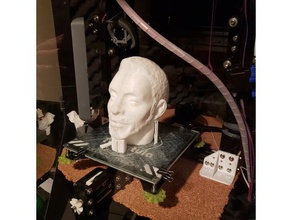 william 3d bust fixed bottom people head 3d print model - Mito3D