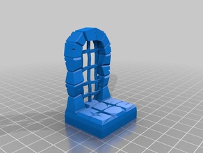 dnd dungeon iron gate toy game accessories terrain environment miniature 3d print model - Mito3D