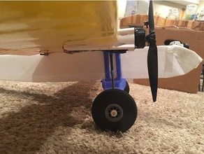 rc plane suspension landing gear vehicles 3d print model - Mito3D