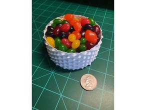 bureau jelly bean titulaire minuscule vase bac conteneur 3d print model - Mito3D