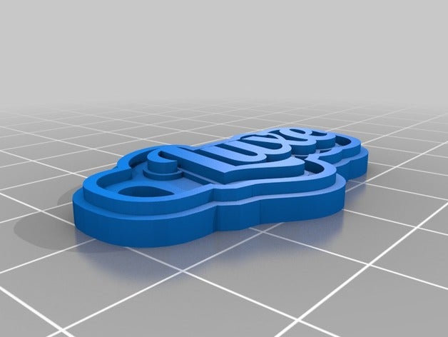 luxe un trousseau de clés porte-clés personnalisé 3D print model - Mito3D