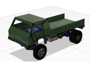 cabine de camion rc véhicules 3d print model - Mito3D