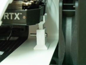 nzxt h400i ATX 42-47 mm mini gpu ayarlanabilir yükseklik standı bilgisayar aksesuarları grafik kartı mini-ATX 3d print model - Mito3D