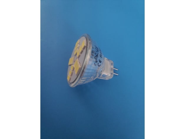 led bulb model your own prop use furniture 12v 30x30mm electrical light 3D print model - Mito3D