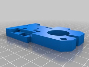 a placa do suporte de hyper cube prusa extrusora mk3 3d impressora extrusoras hipercubo 3d print model - Mito3D