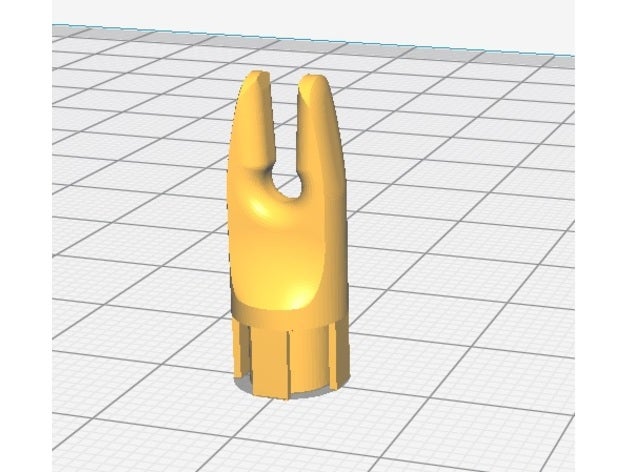 nock haste de setas hunter 3D print model - Mito3D