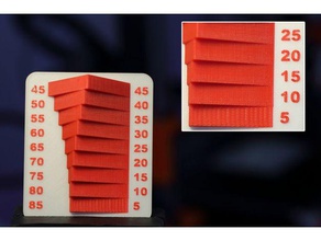 slopes print test 3d printing tests printer layer height 3d print model - Mito3D