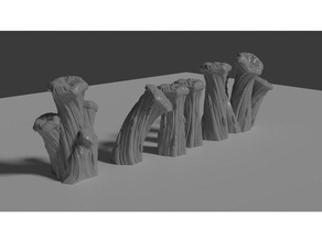 anemone tentacle thing creatures dd dungeons dragons scatter terrain wargaming warhammer 3d print model - Mito3D