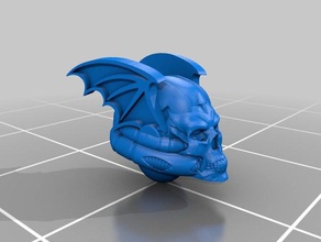 helmets spooky bat enthusiasts night games army chaos character legion lords marines scifi space traitor wargame warhammer 40k 3d print model - Mito3D