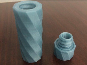 twisted-container Container 3d print model - Mito3D