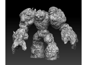 stone rock elemental golem games creature miniature monster nature rpg tabletop 3d print model - Mito3D