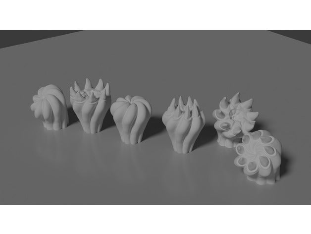anemone monster creatures dd dungeons dragons scatter terrain tabletop gaming warhammer 3D print model - Mito3D