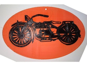 1919 harley logo ovale posteriore v2 3d stampa 3d print model - Mito3D