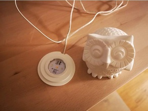 ikea ledberg spot stand smiling owl 3d print model - Mito3D