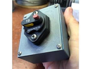 pomona 3601 tapa de la caja 15a interruptor electrónica 12v automoción circuito carcasa fusion 360 marina 3d print model - Mito3D