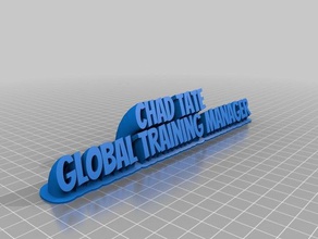 chade tate office customized 3d print model - Mito3D