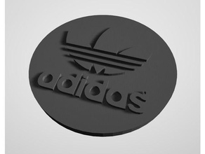 emblema da adidas a moda logo 3d print model - Mito3D