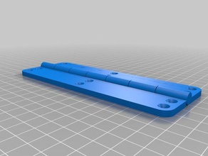 my customized parametric hinge parts 3d print model - Mito3D