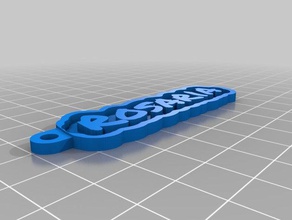key rosaria keychains customized 3d print model - Mito3D