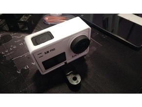sj8 pro aberto de montagem câmera o blender suporte sjcam 3d print model - Mito3D
