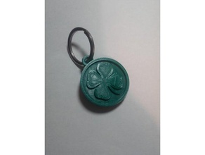 porte bonheur amuleto de la suerte llaveros shamrock 3d print model - Mito3D