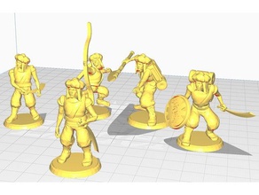 desert bandits toys games dnd mini miniature thieves guild 3d print model - Mito3D