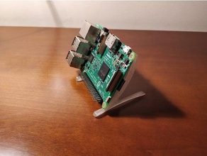 raspberry 3b minimalist case electronics holder minimalistic pi 3 3d print model - Mito3D