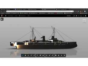 dreadnought sms sanat battleship canon canoun uyumlu mekanizmaları hızlı en silah vurularak ağır güçlü deniz donanma equil withough sınırı 1 Dünya Savaşı Savaşında bir savaş gemisi Birinci jutland pilotu 3d print model - Mito3D