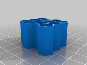 honeycomb shelving unit bathroom biology customized 3d print model - Mito3D