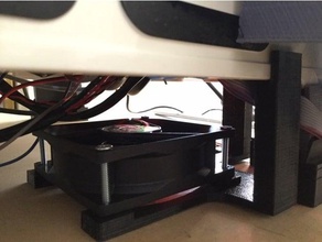 robo 3d r1 ventoinha de arrefecimento do suporte montagem controlador placa a impressora acessórios 3d print model - Mito3D