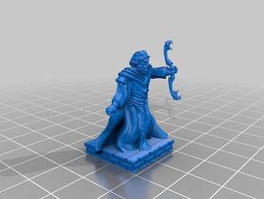 balaster ebonrobe blackcloak dnd dungeon halaster mad mage miniature wizard 3d print model - Mito3D