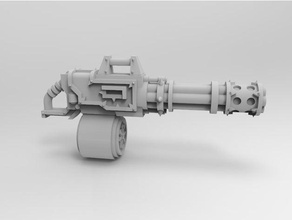 rebelde interestelar jarhead chaingun 28mm scifi arma 3d print model - Mito3D