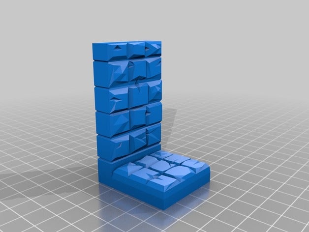 dnd calabouço tile sagacidade de parede brinquedo jogo os acessórios ambiente em miniatura 3D print model - Mito3D